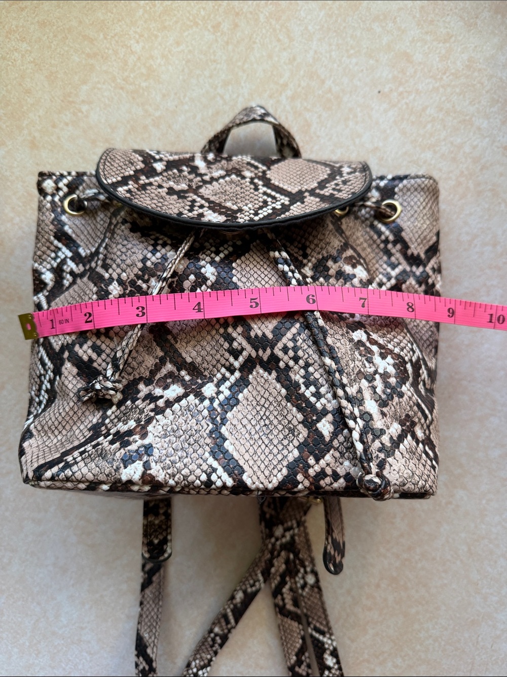 PacSun Snake Print Mini Backpack Purse - Excellent Condition! - Picture 15 of 16